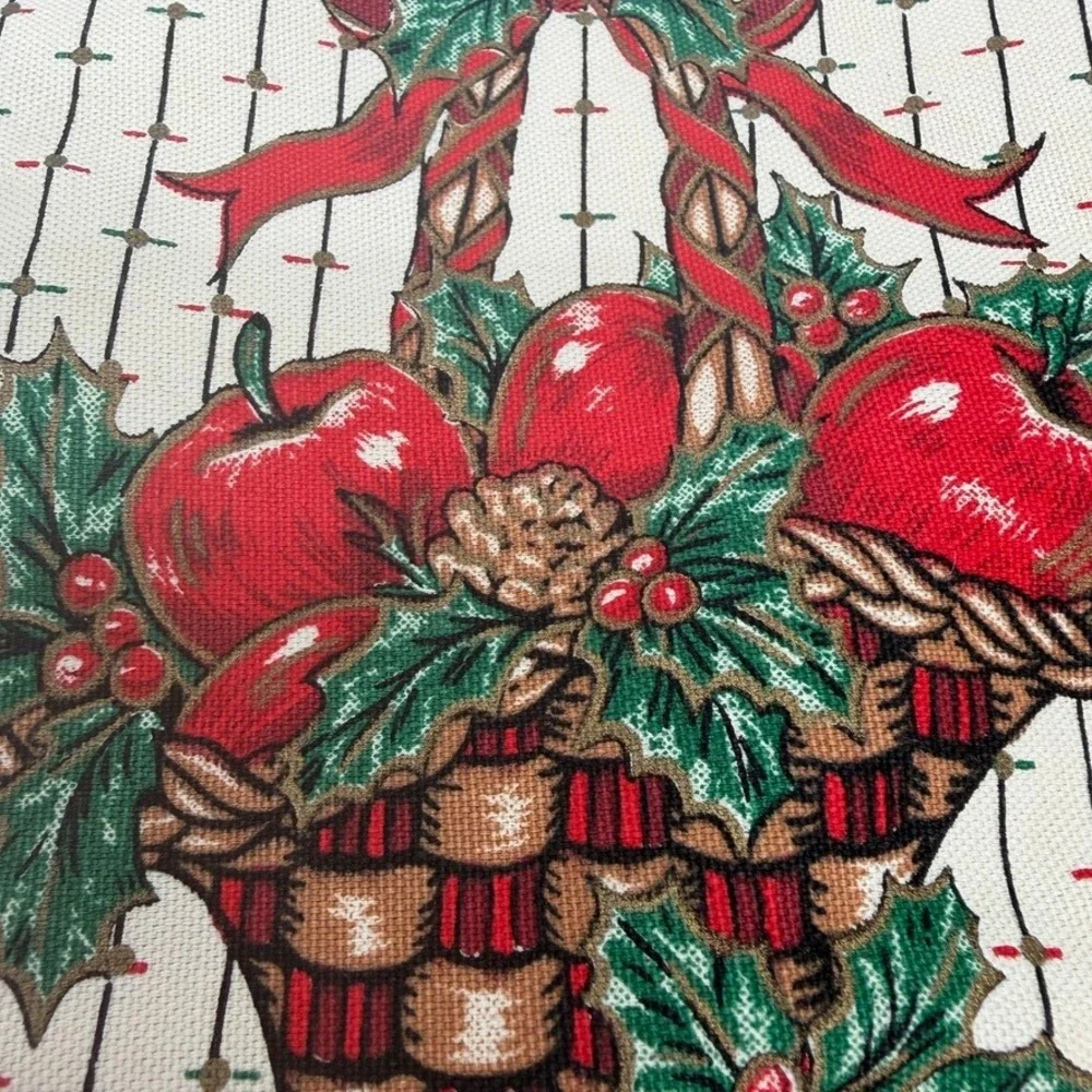 Christmas Potholders Set of 2 Holiday Baking Kitchen Decor Green Red Festive